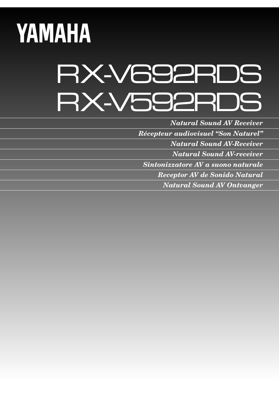 Yamaha RX-V592RDS User Manual | 55 pages