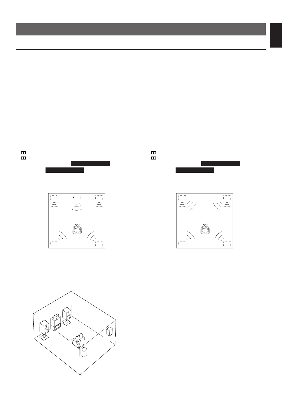 Speaker setup, Speakers to be used, Speaker configuration | Speaker placement, English | Yamaha RX-V592RDS User Manual | Page 7 / 55