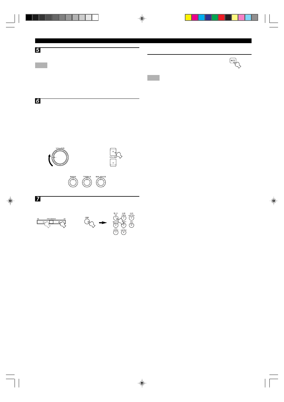 When you have finished using this unit, Bgv (background video) function | Yamaha DSP-A5 User Manual | Page 22 / 63