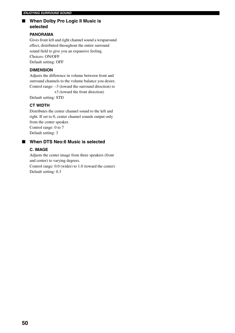 Yamaha YSP-1000 User Manual | Page 54 / 106
