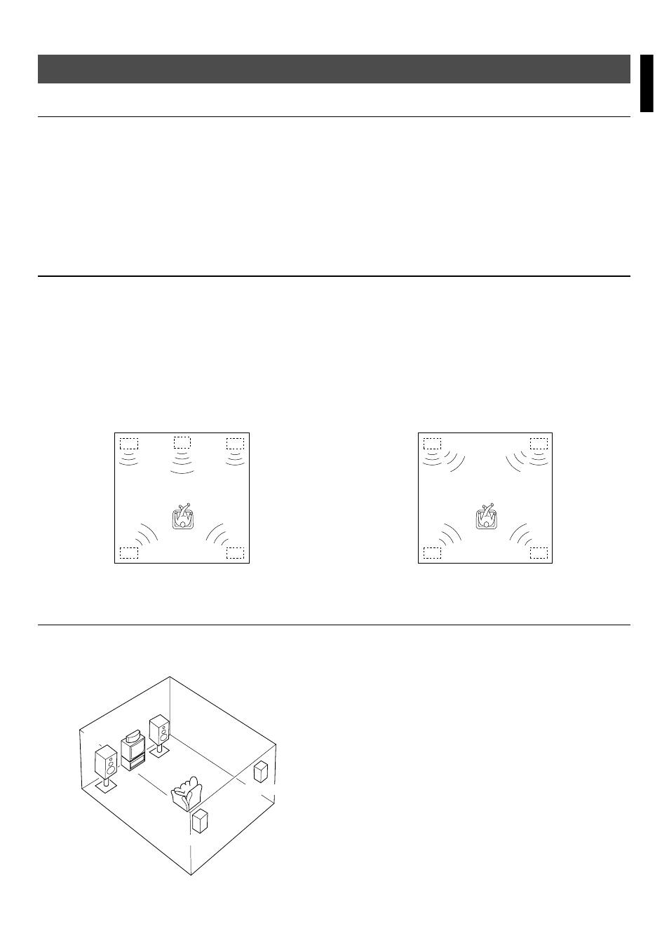 Speaker setup, Speakers to be used, Speaker configuration | Speaker placement, English | Yamaha RX-V393RDS User Manual | Page 7 / 46