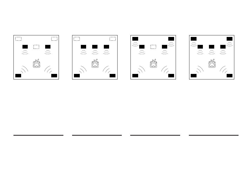 4 speaker system, 5 speaker system, 6 speaker system | 7 speaker system | Yamaha DSP-A990 User Manual | Page 10 / 50