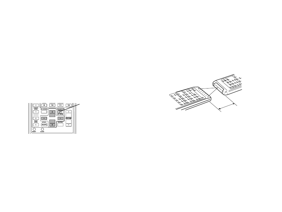 8. remote control “learning” function, 5–10 cm, Parameter/set menu switch | Yamaha DSP-A990 User Manual | Page 40 / 50