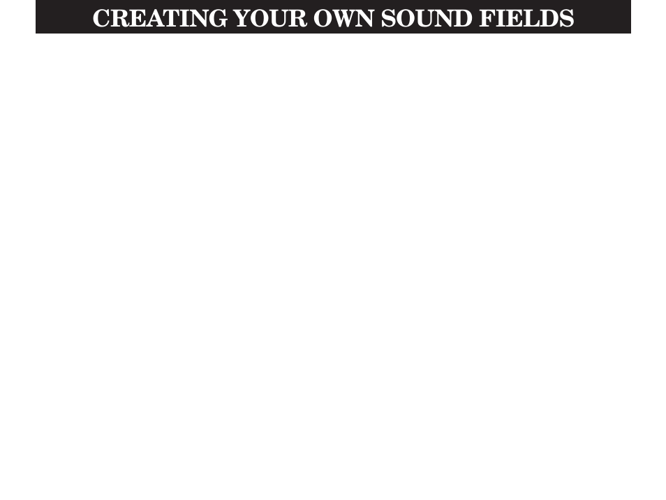 Creating your own sound fields, 1. selecting and editing program parameters | Yamaha DSP-A990 User Manual | Page 42 / 50