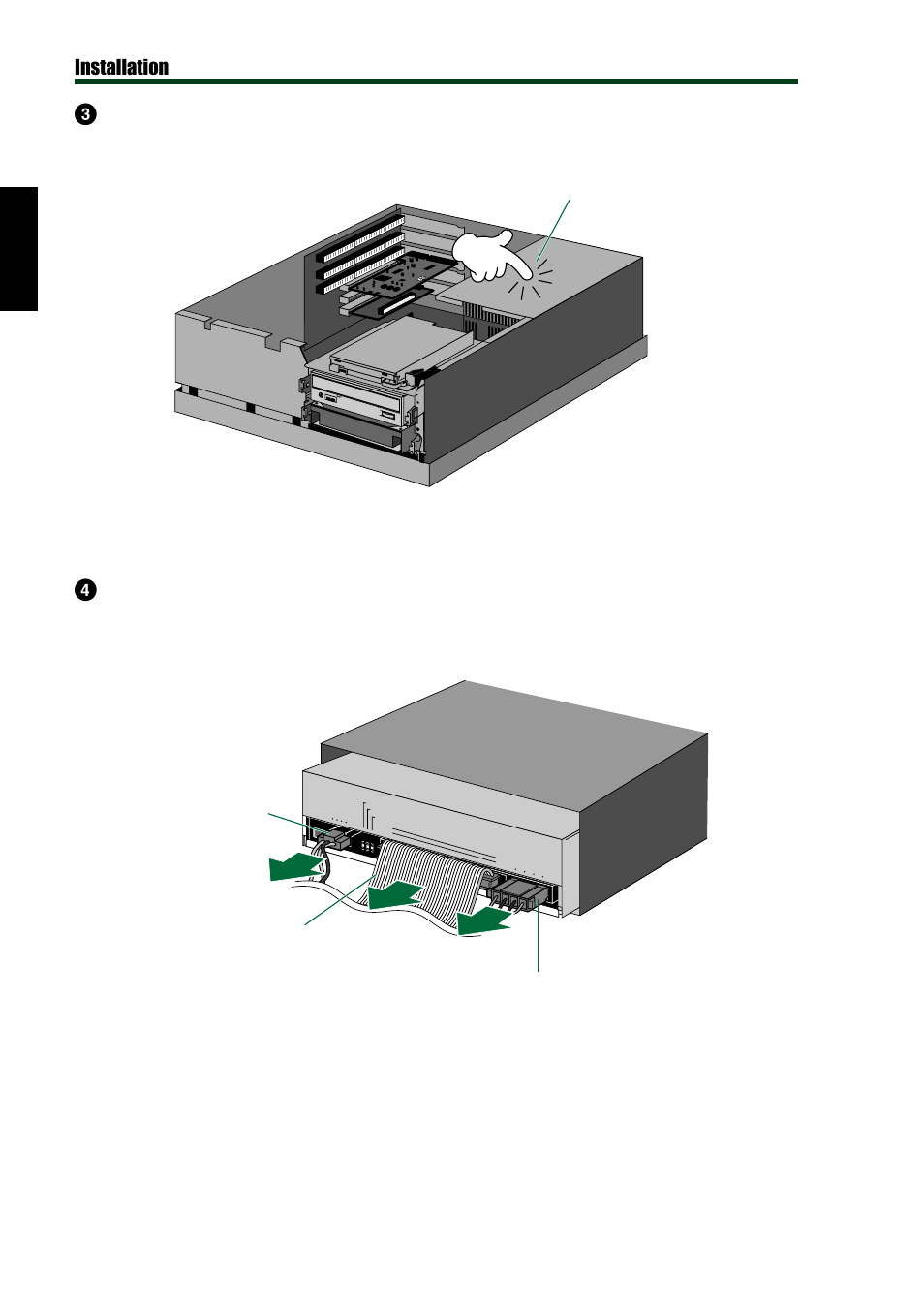 Installation 23, Drain any static charge, Audio cable ide cable 4-pin power connector | Yamaha CD REWRITABLE DRIVE CRW8824S-NB User Manual | Page 31 / 51