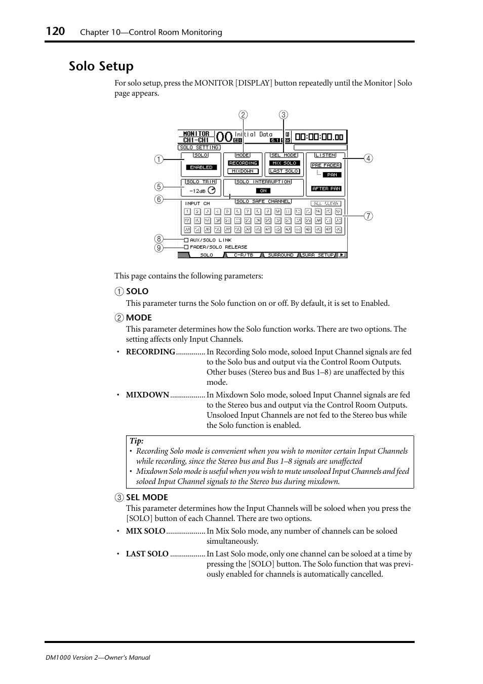 Solo setup | Yamaha 006IPTO-F0 User Manual | Page 120 / 388