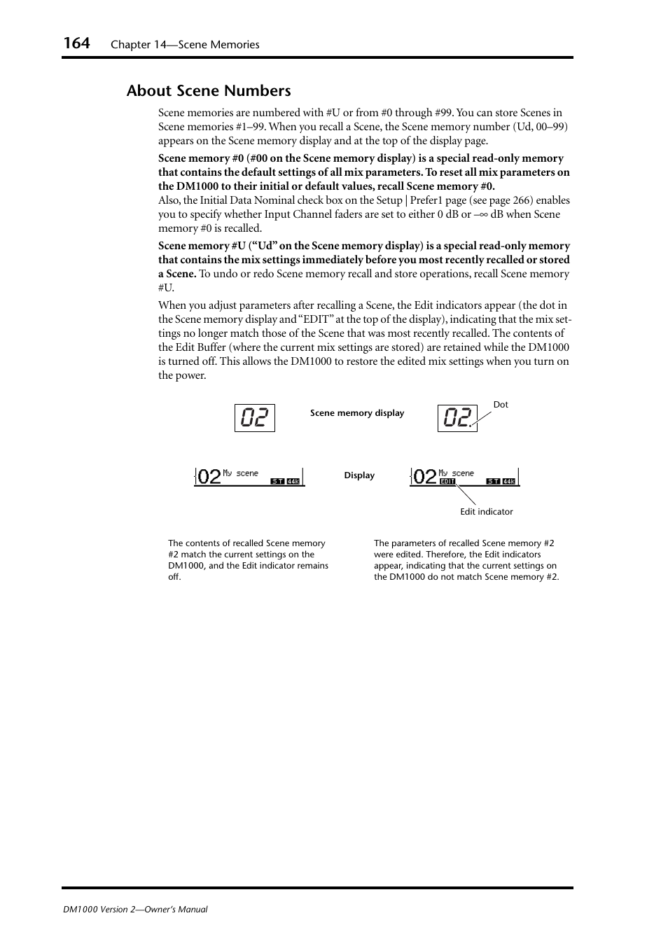 About scene numbers | Yamaha 006IPTO-F0 User Manual | Page 164 / 388