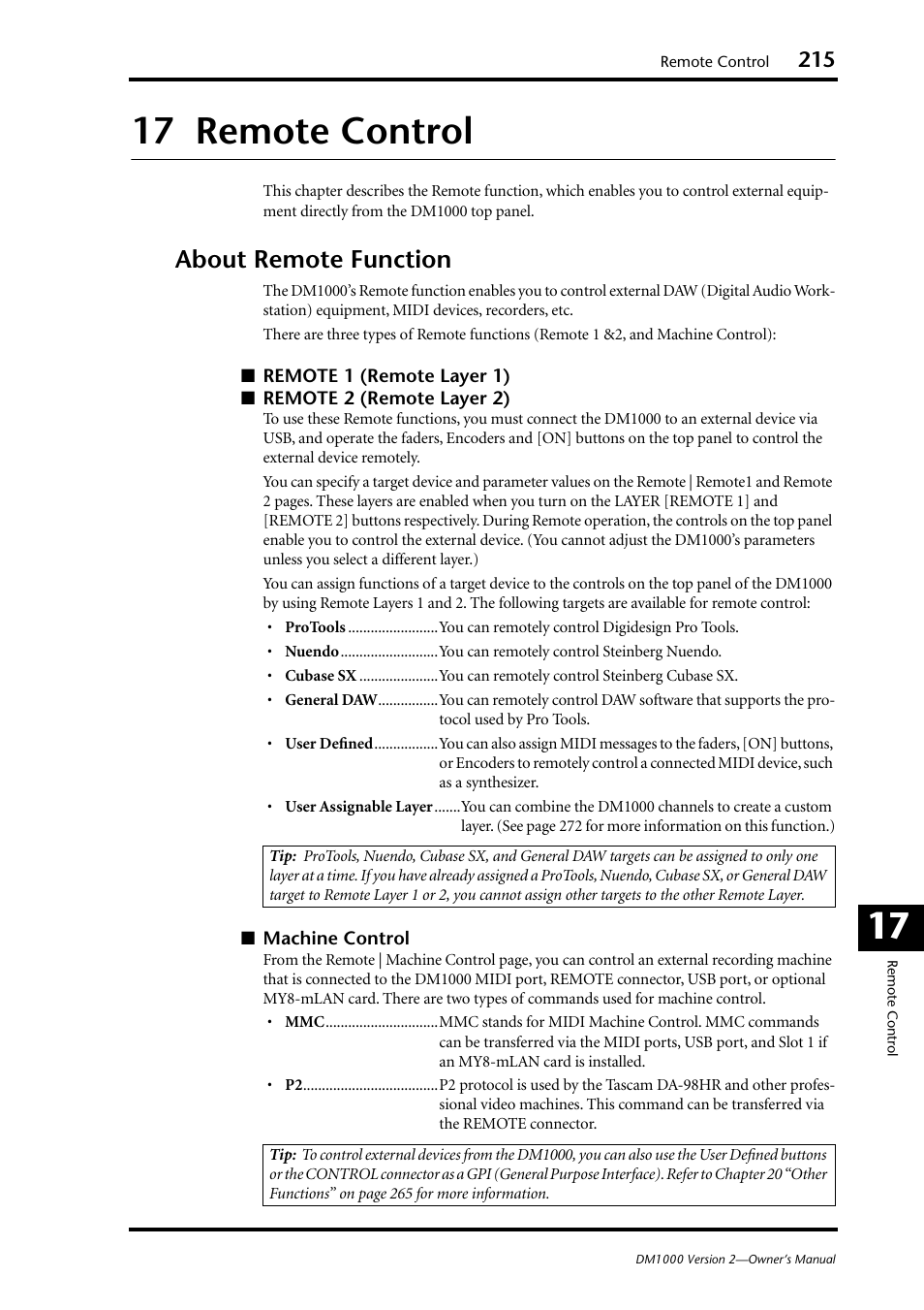 17 remote control, About remote function, 17 17 remote control | Yamaha 006IPTO-F0 User Manual | Page 215 / 388