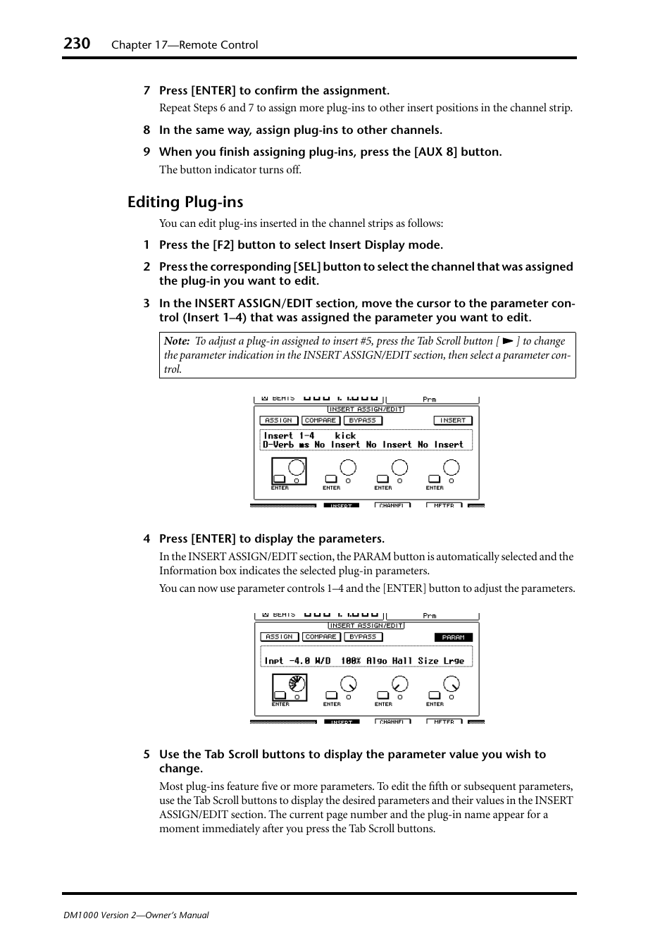 Editing plug-ins | Yamaha 006IPTO-F0 User Manual | Page 230 / 388