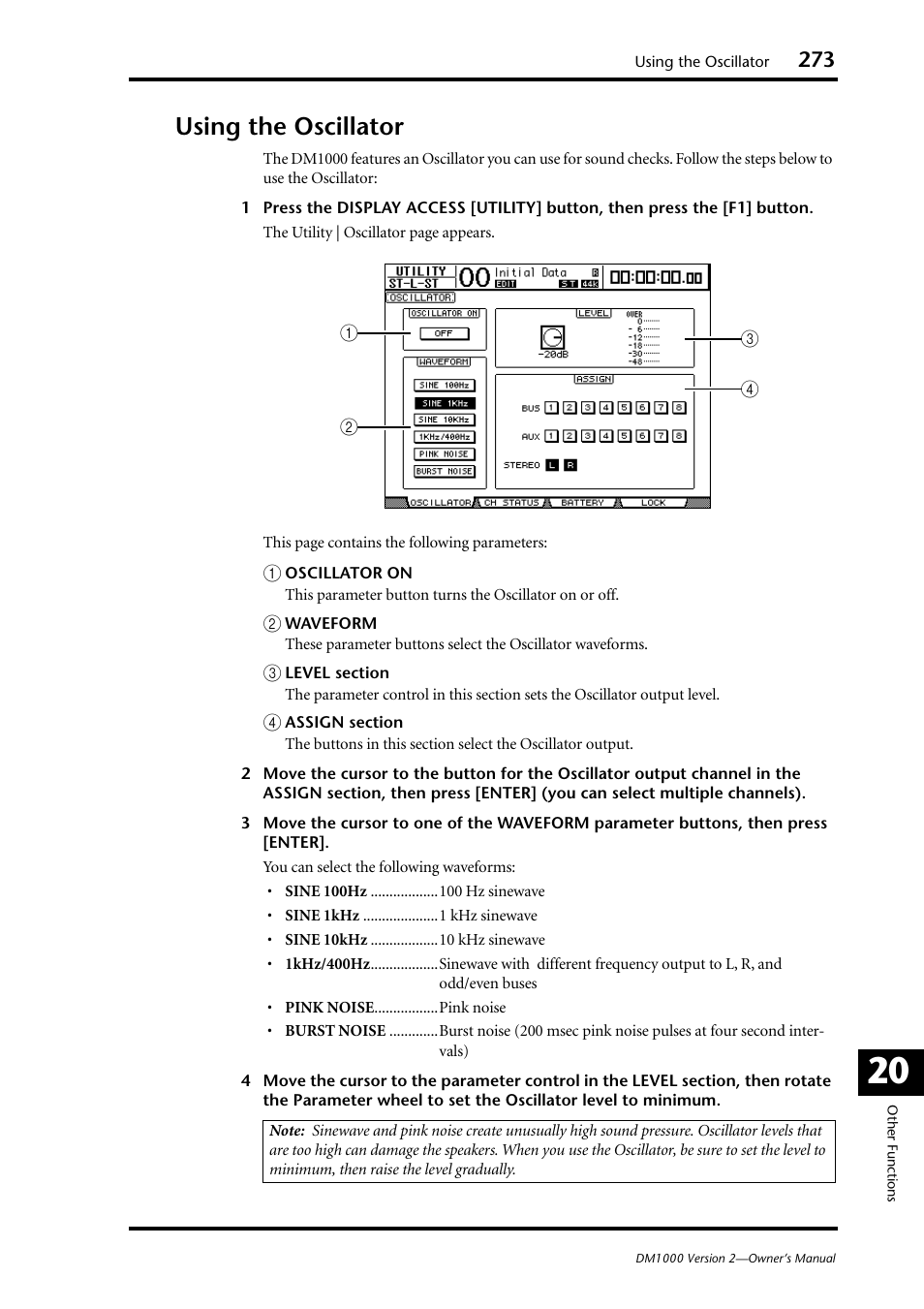 Using the oscillator | Yamaha 006IPTO-F0 User Manual | Page 273 / 388