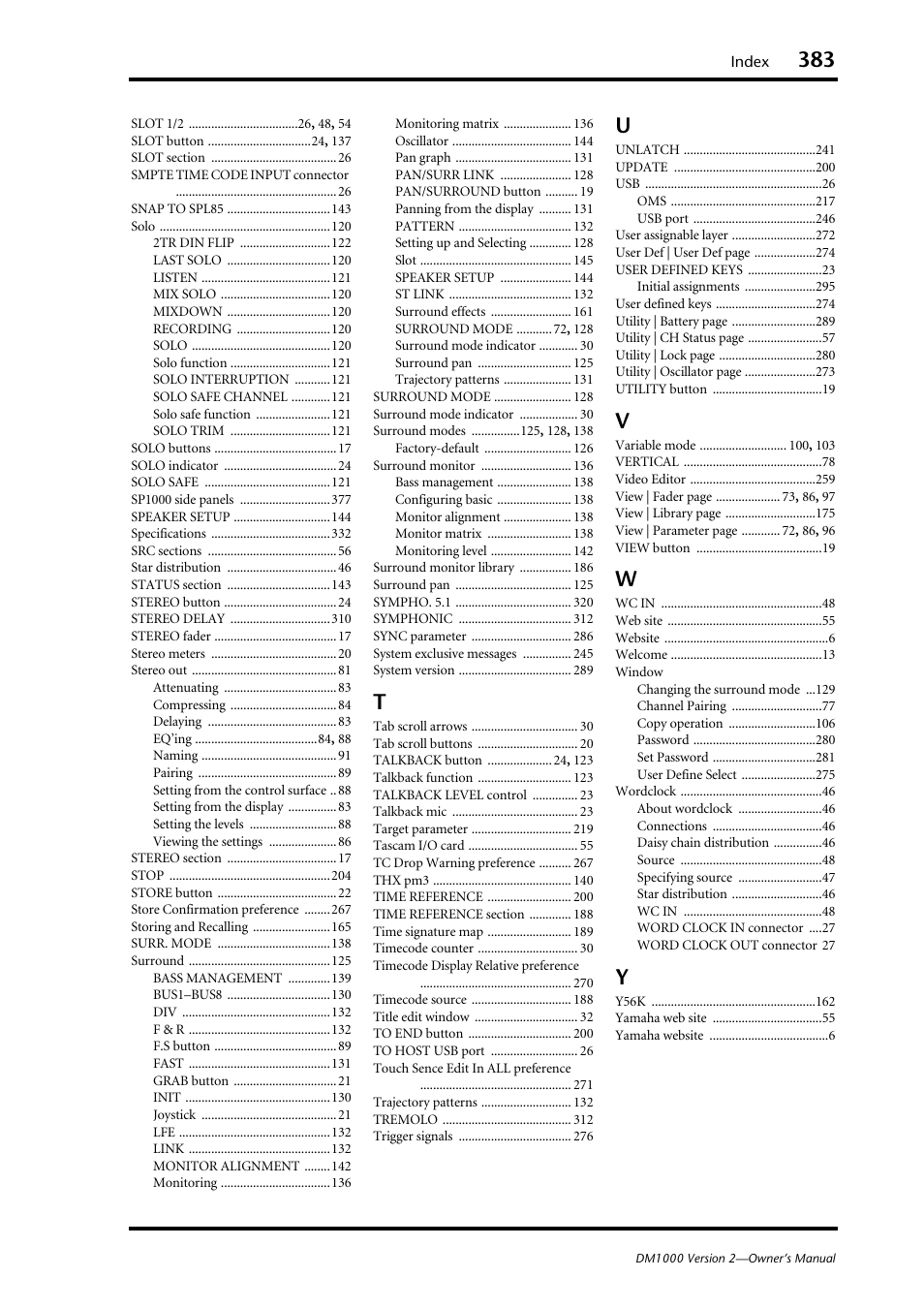 Yamaha 006IPTO-F0 User Manual | Page 383 / 388