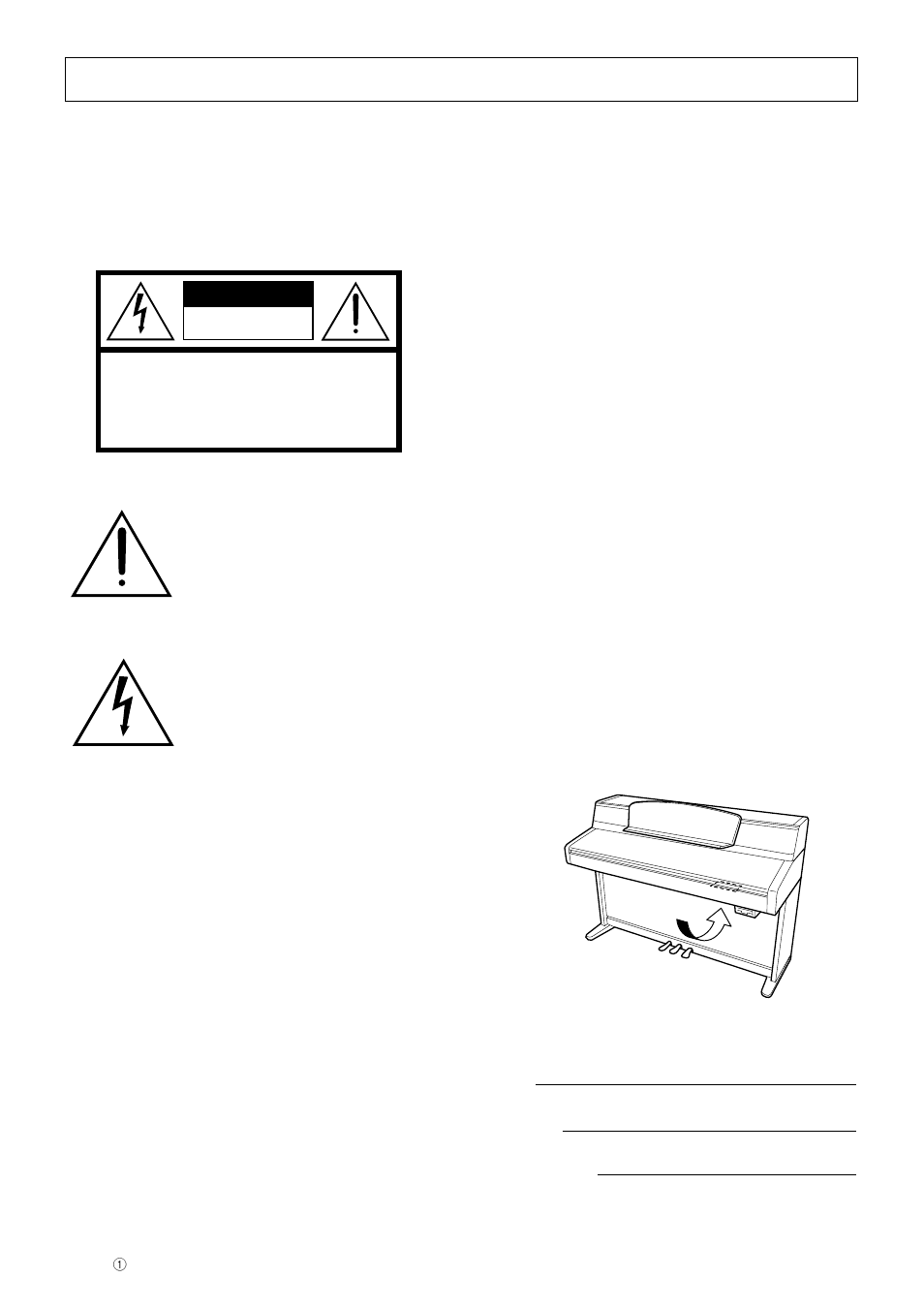 Caution | Yamaha CLP-990M  EN User Manual | Page 2 / 111