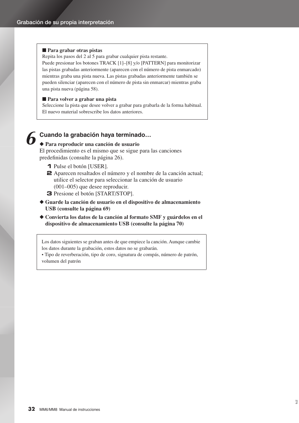 Yamaha MM8  EU User Manual | Page 32 / 116