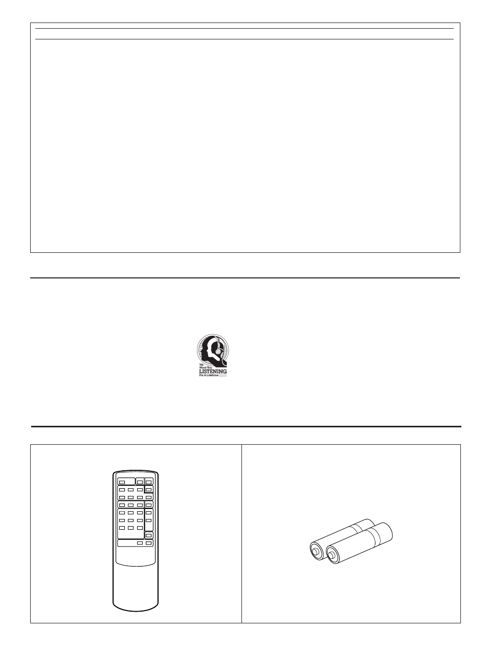 Supplied accessories, We want you listening for a lifetime | Yamaha AX-490 User Manual | Page 3 / 15