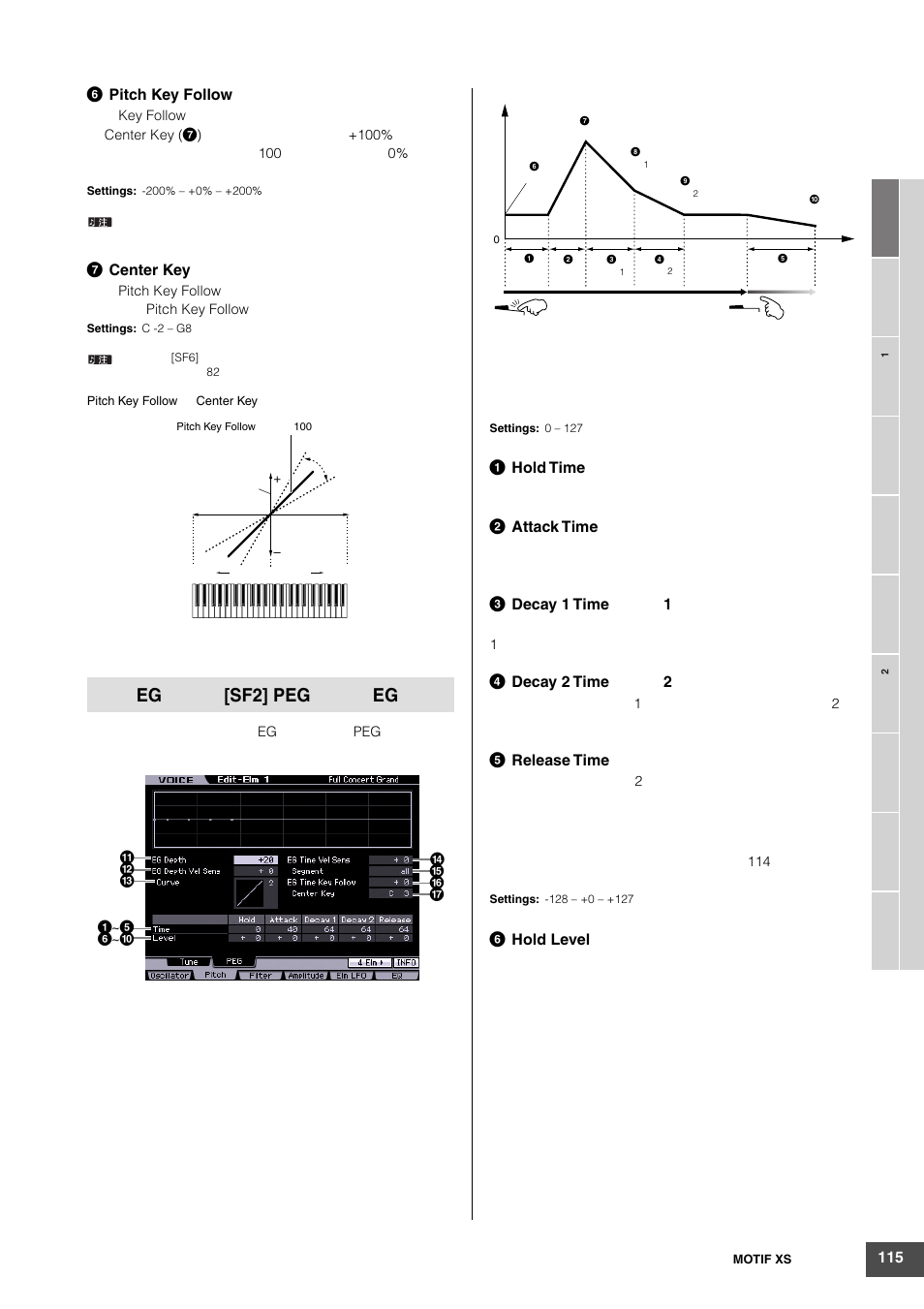 Sf2] peg | Yamaha MOTIF XS6 User Manual | Page 115 / 320