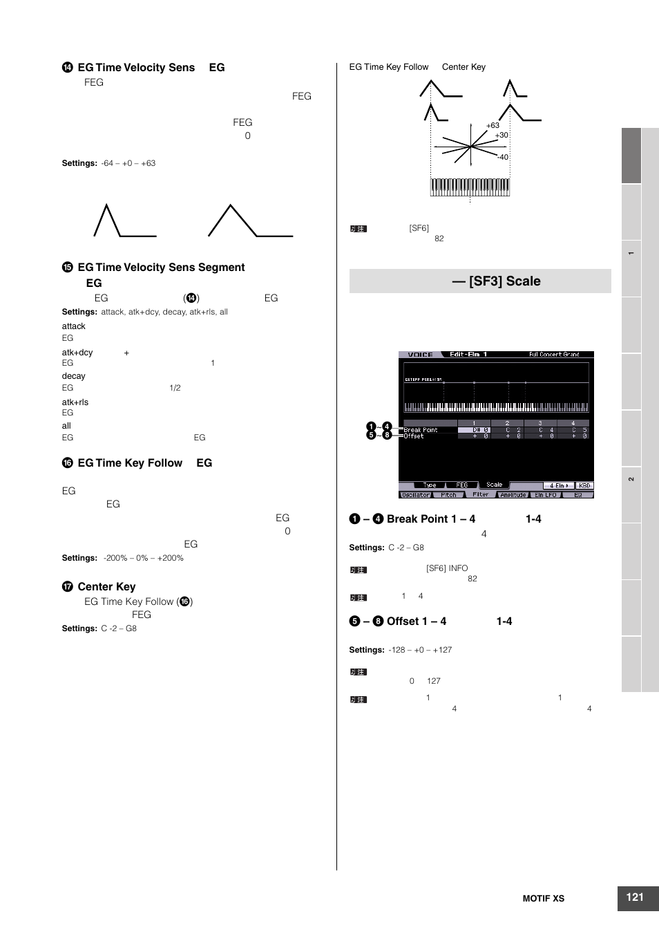 Sf3] scale | Yamaha MOTIF XS6 User Manual | Page 121 / 320