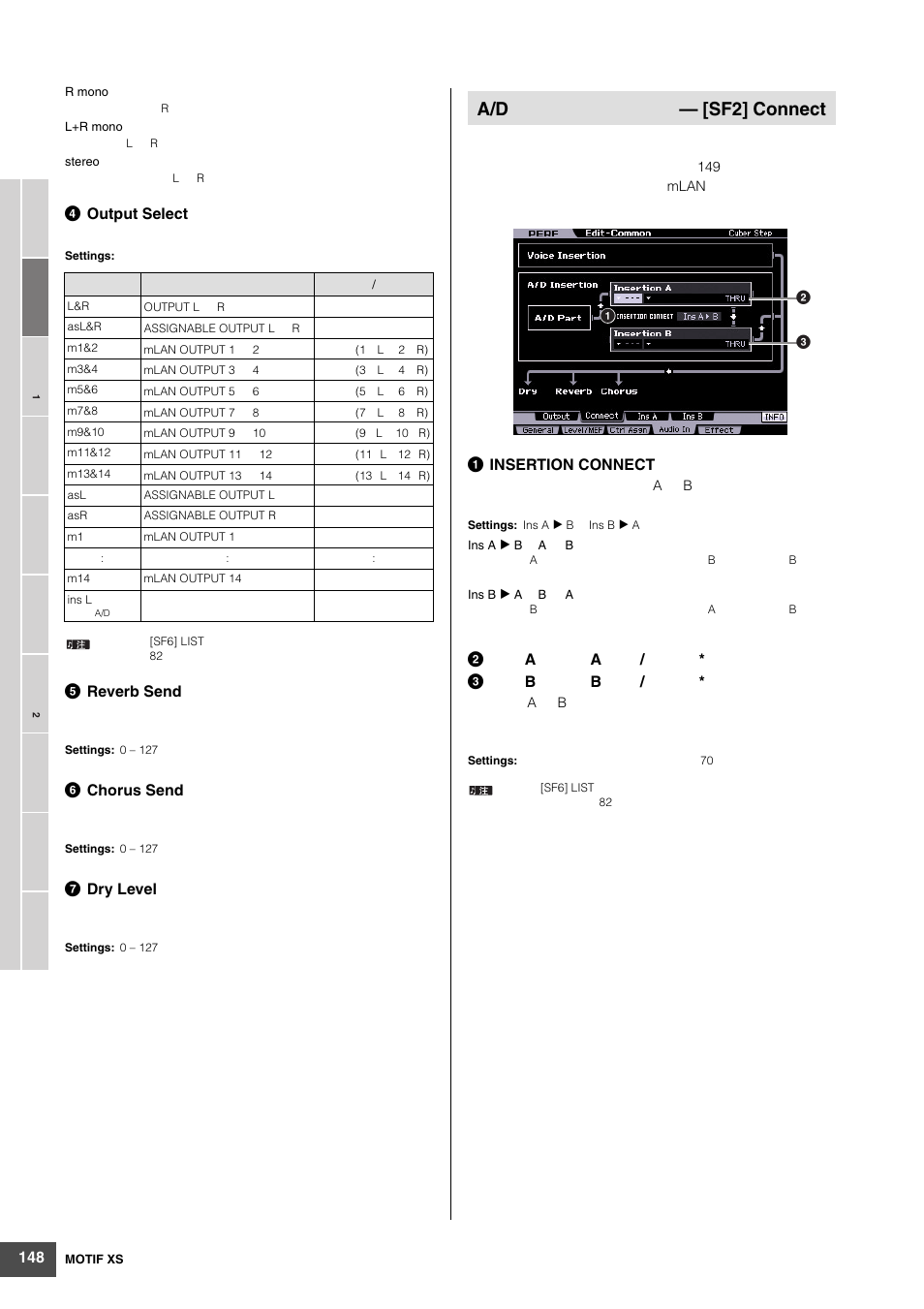 A/d — [sf2] connect | Yamaha MOTIF XS6 User Manual | Page 148 / 320