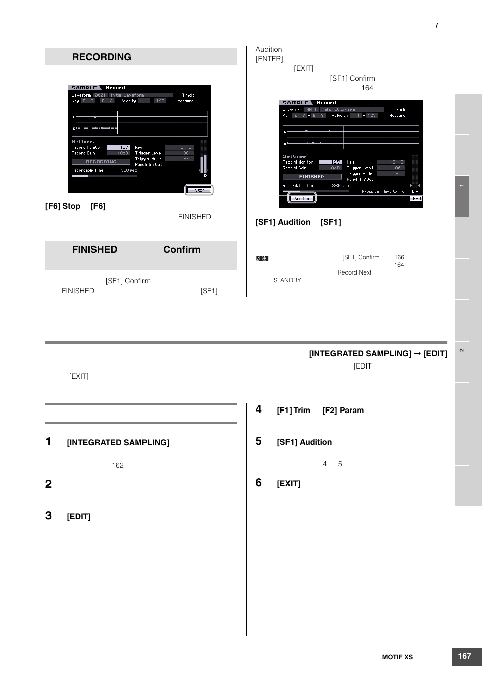 Yamaha MOTIF XS6 User Manual | Page 167 / 320