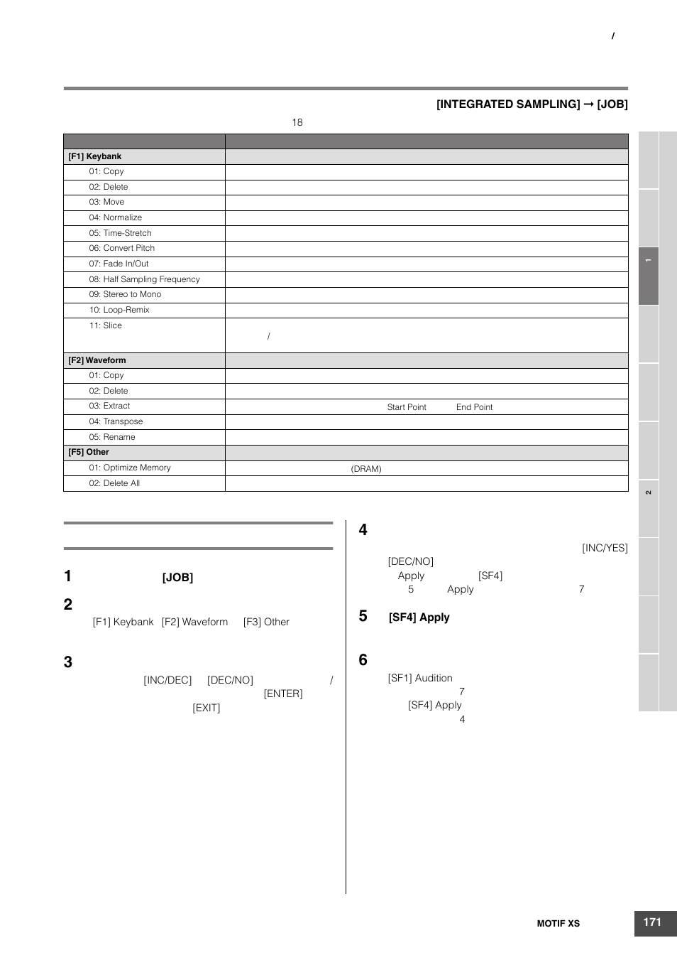 Yamaha MOTIF XS6 User Manual | Page 171 / 320