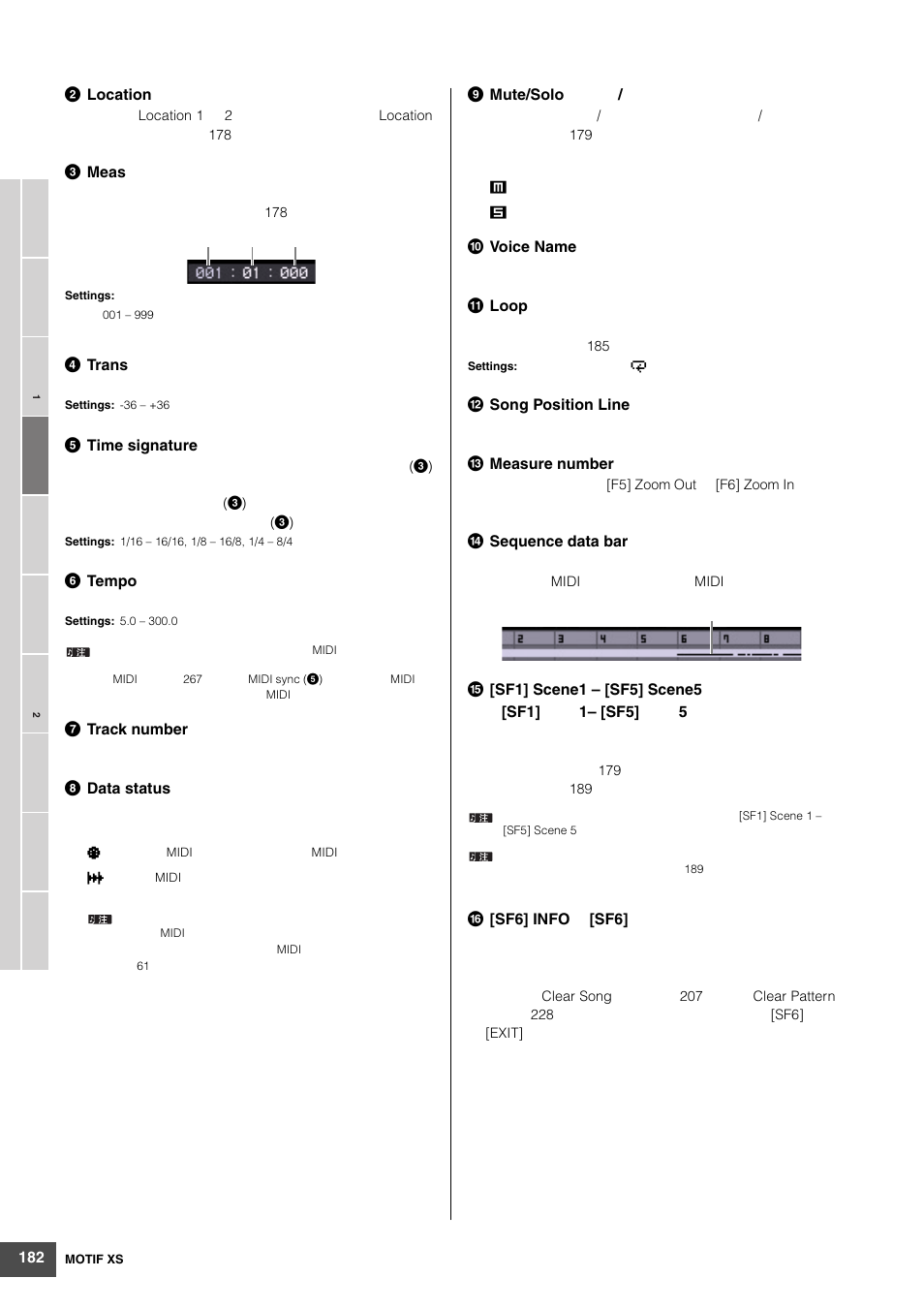 Yamaha MOTIF XS6 User Manual | Page 182 / 320