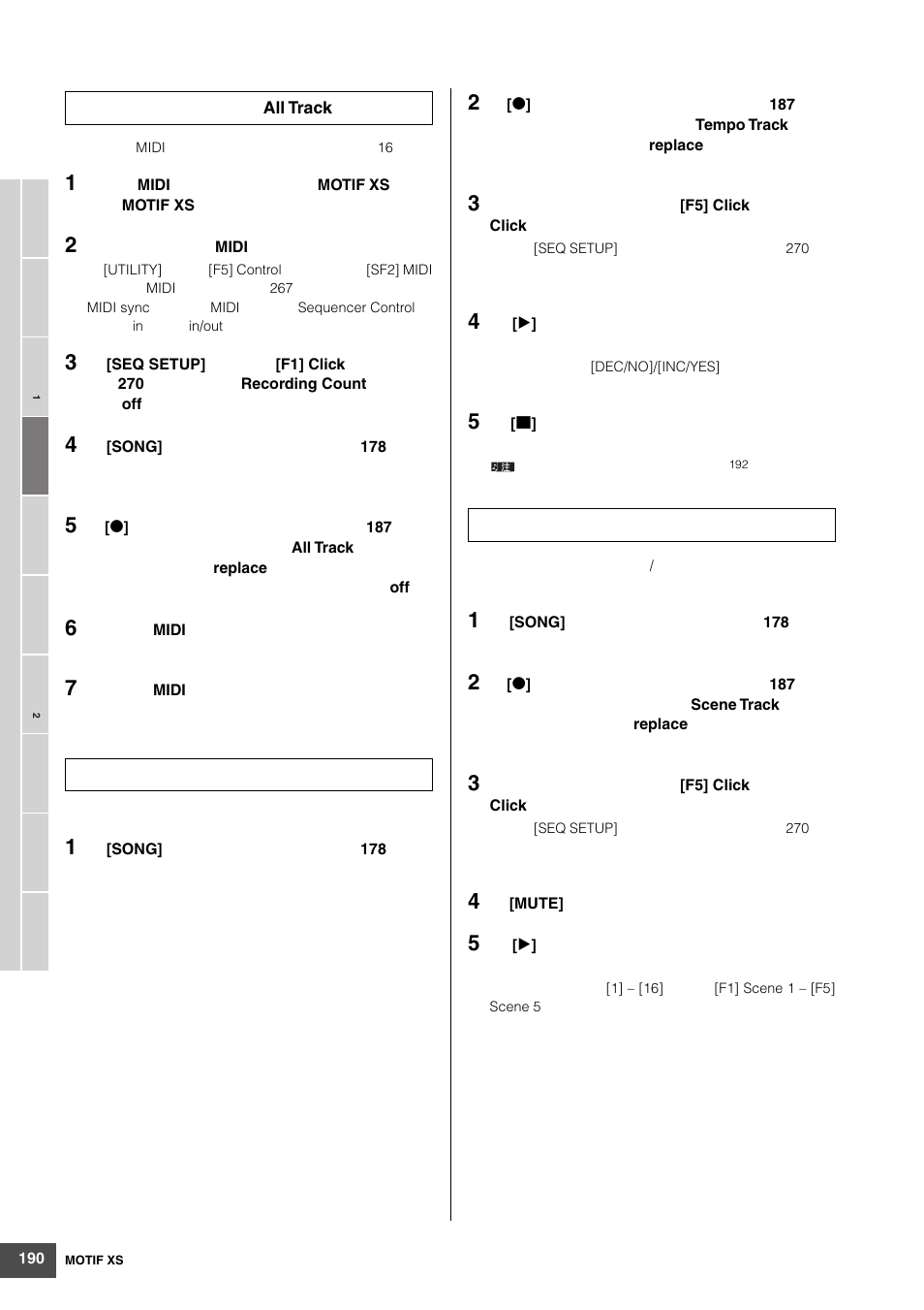 Yamaha MOTIF XS6 User Manual | Page 190 / 320