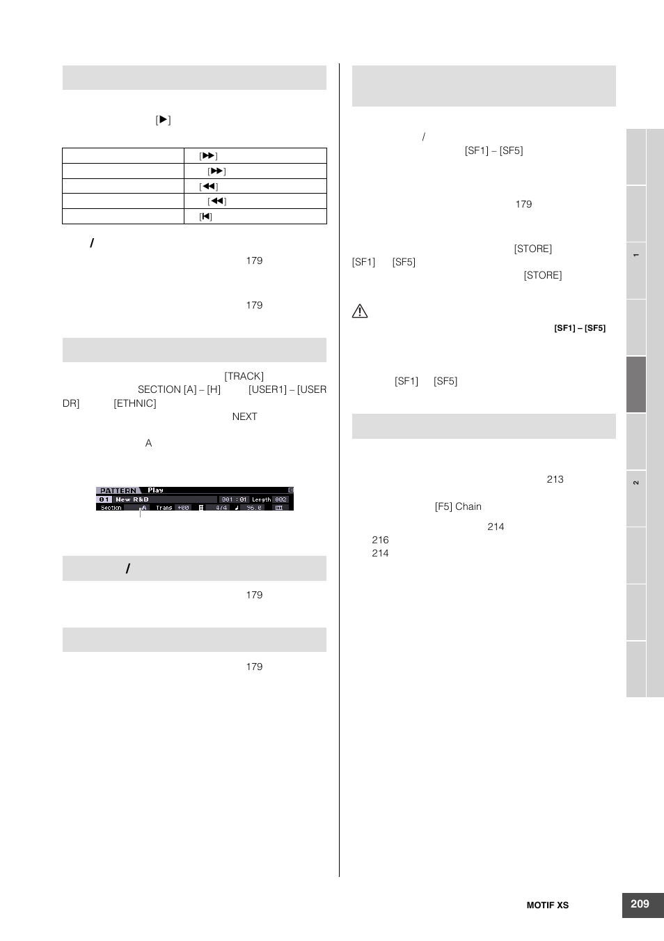 Yamaha MOTIF XS6 User Manual | Page 209 / 320