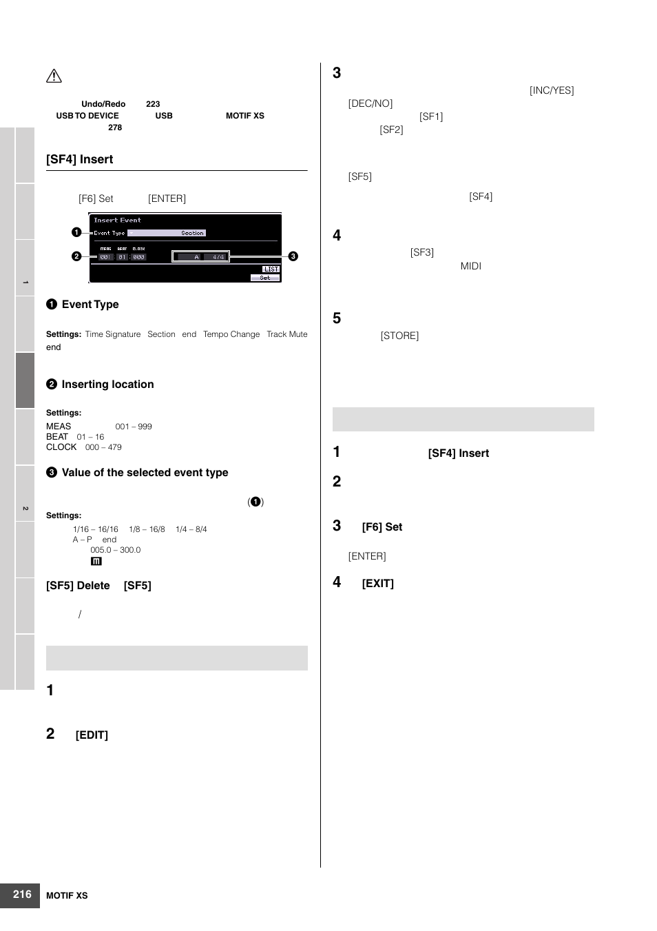 Yamaha MOTIF XS6 User Manual | Page 216 / 320