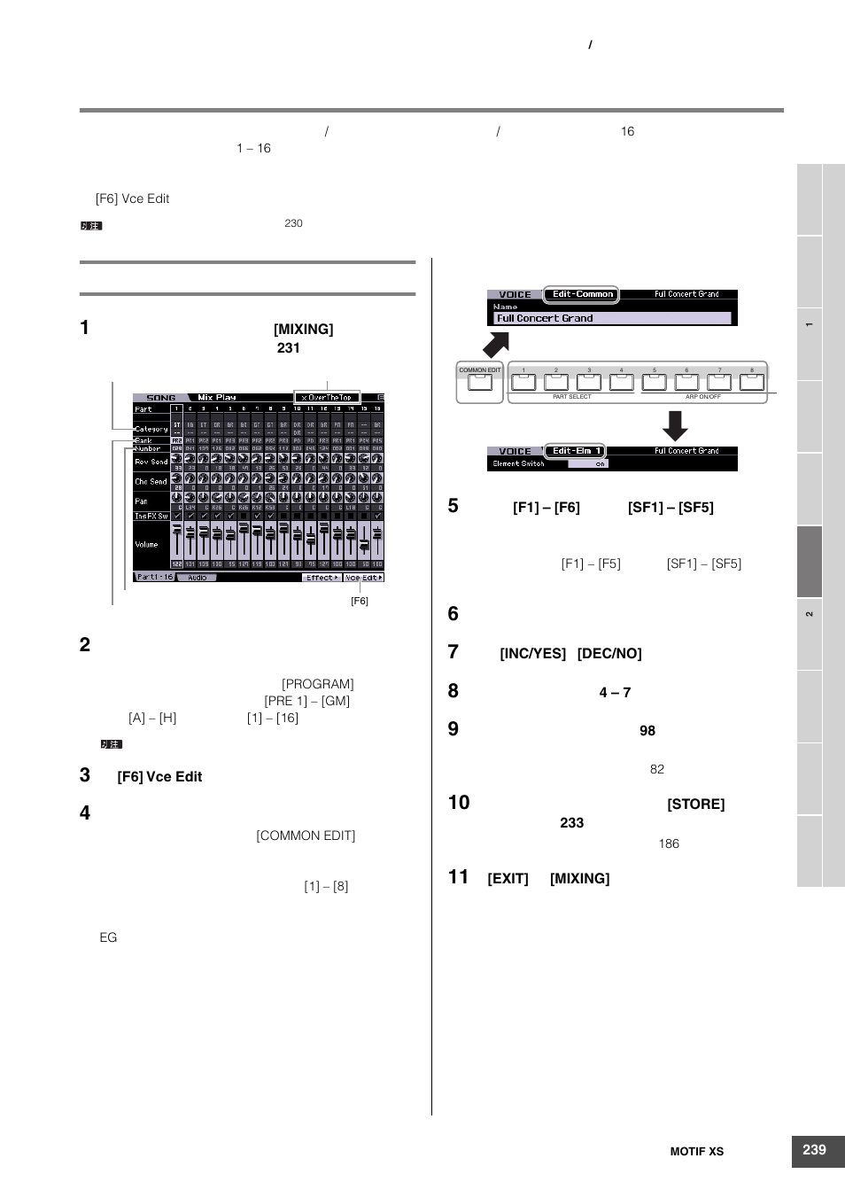 Yamaha MOTIF XS6 User Manual | Page 239 / 320