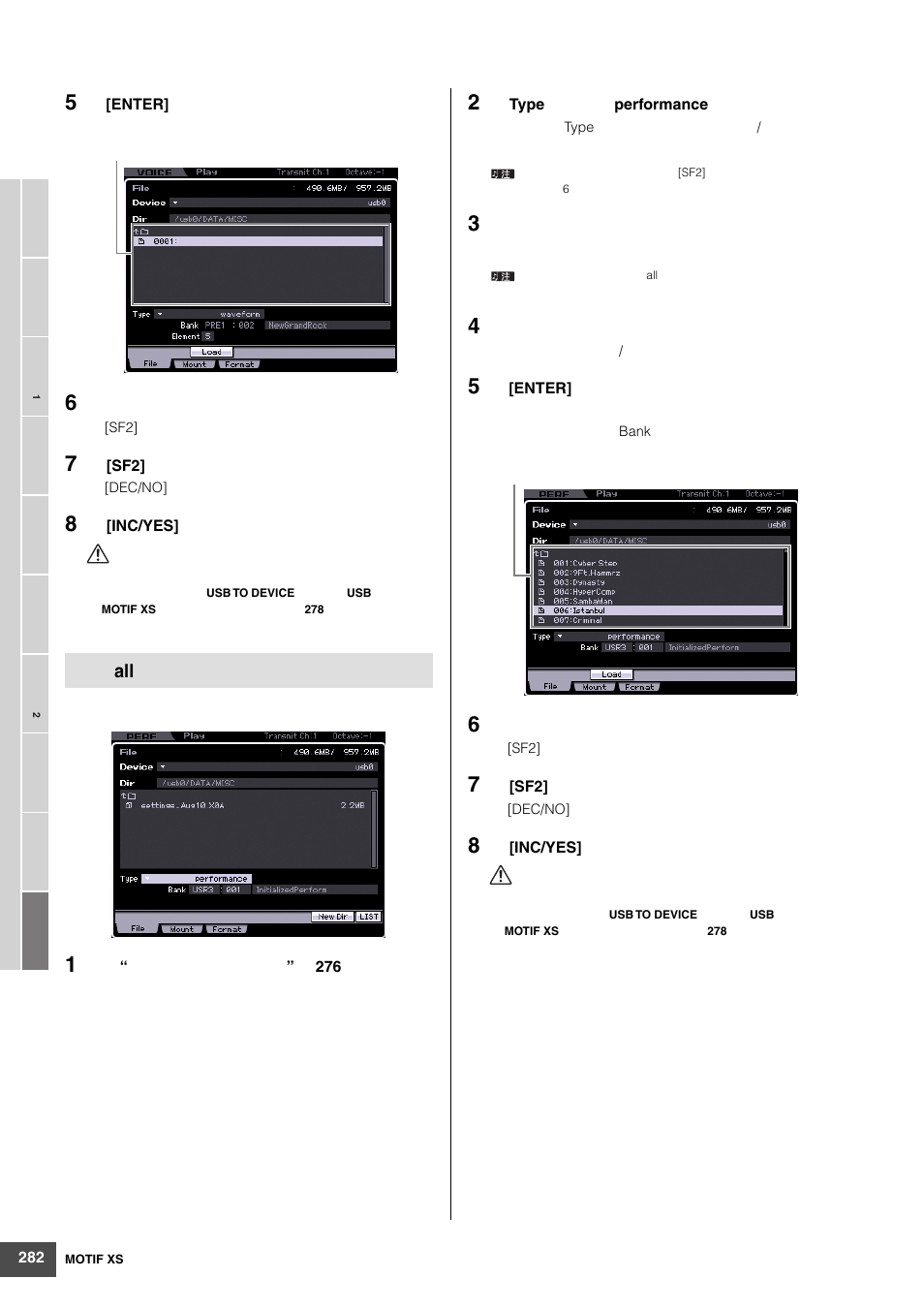 Yamaha MOTIF XS6 User Manual | Page 282 / 320