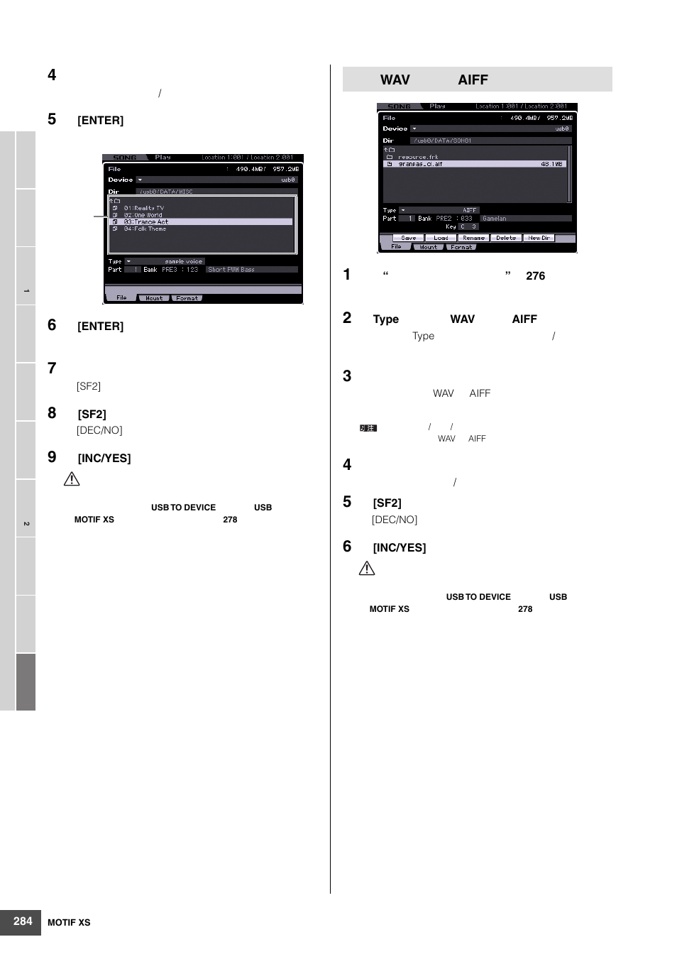 Yamaha MOTIF XS6 User Manual | Page 284 / 320