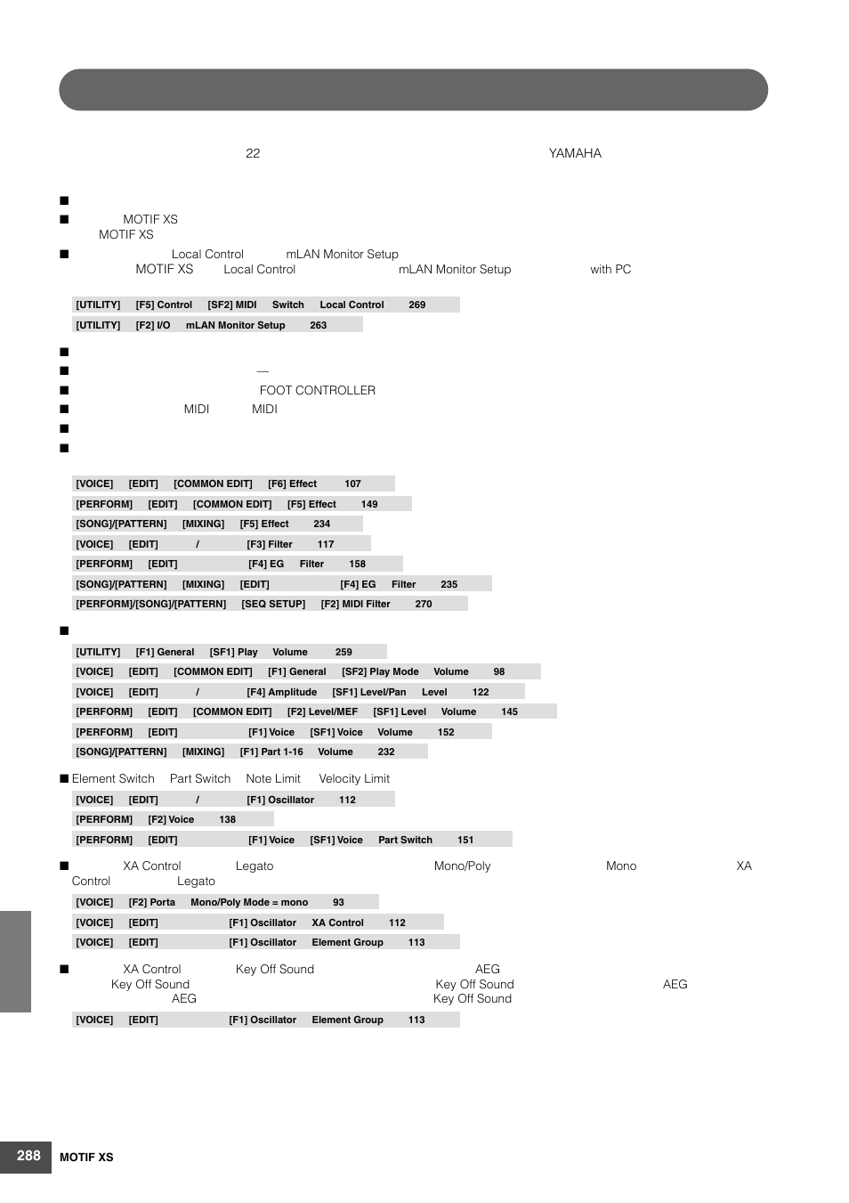 故障排除 | Yamaha MOTIF XS6 User Manual | Page 288 / 320