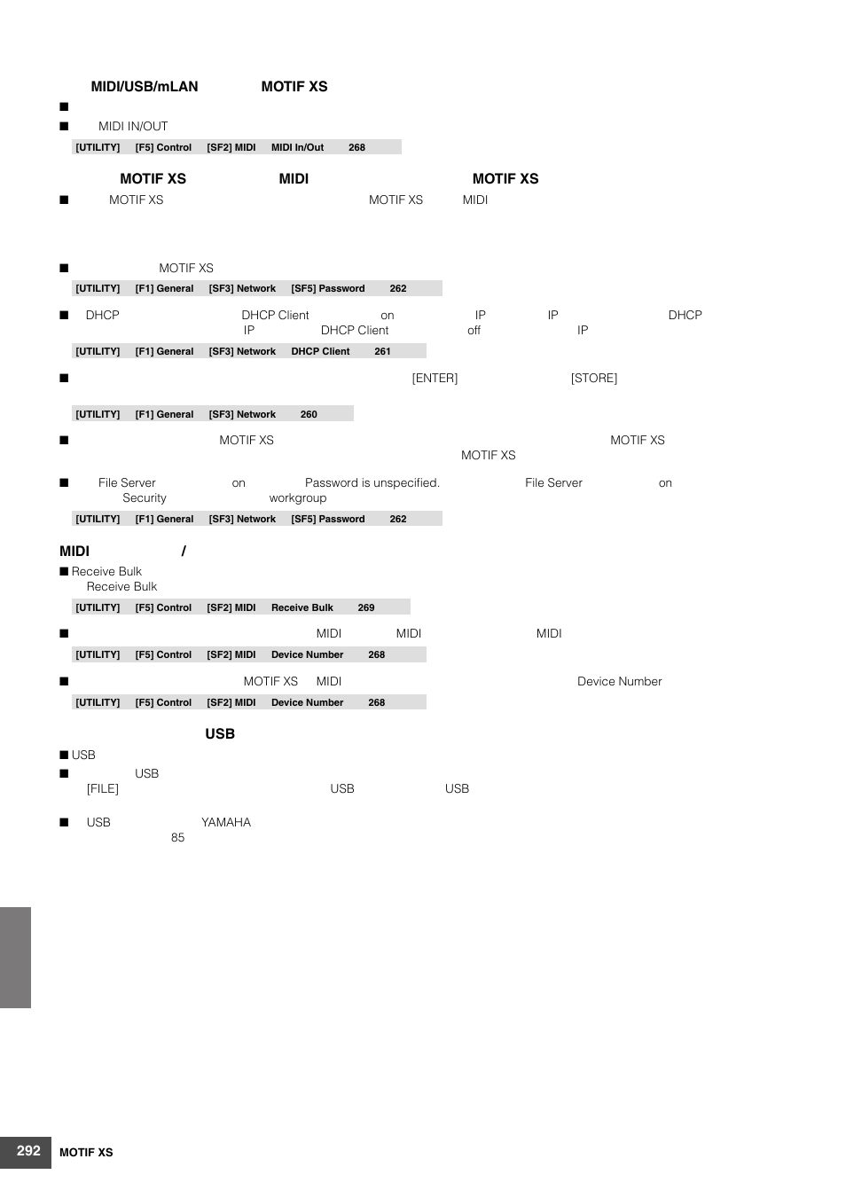 Yamaha MOTIF XS6 User Manual | Page 292 / 320