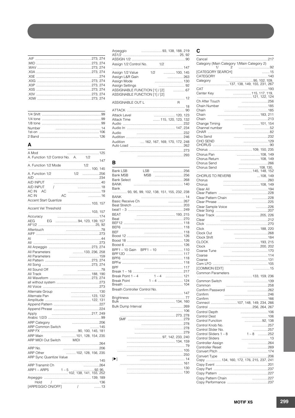 Yamaha MOTIF XS6 User Manual | Page 299 / 320