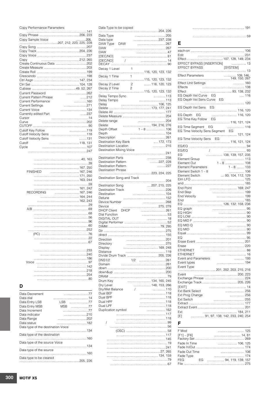 Yamaha MOTIF XS6 User Manual | Page 300 / 320