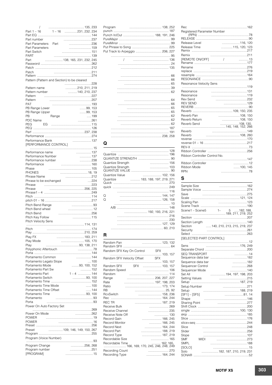 Yamaha MOTIF XS6 User Manual | Page 303 / 320