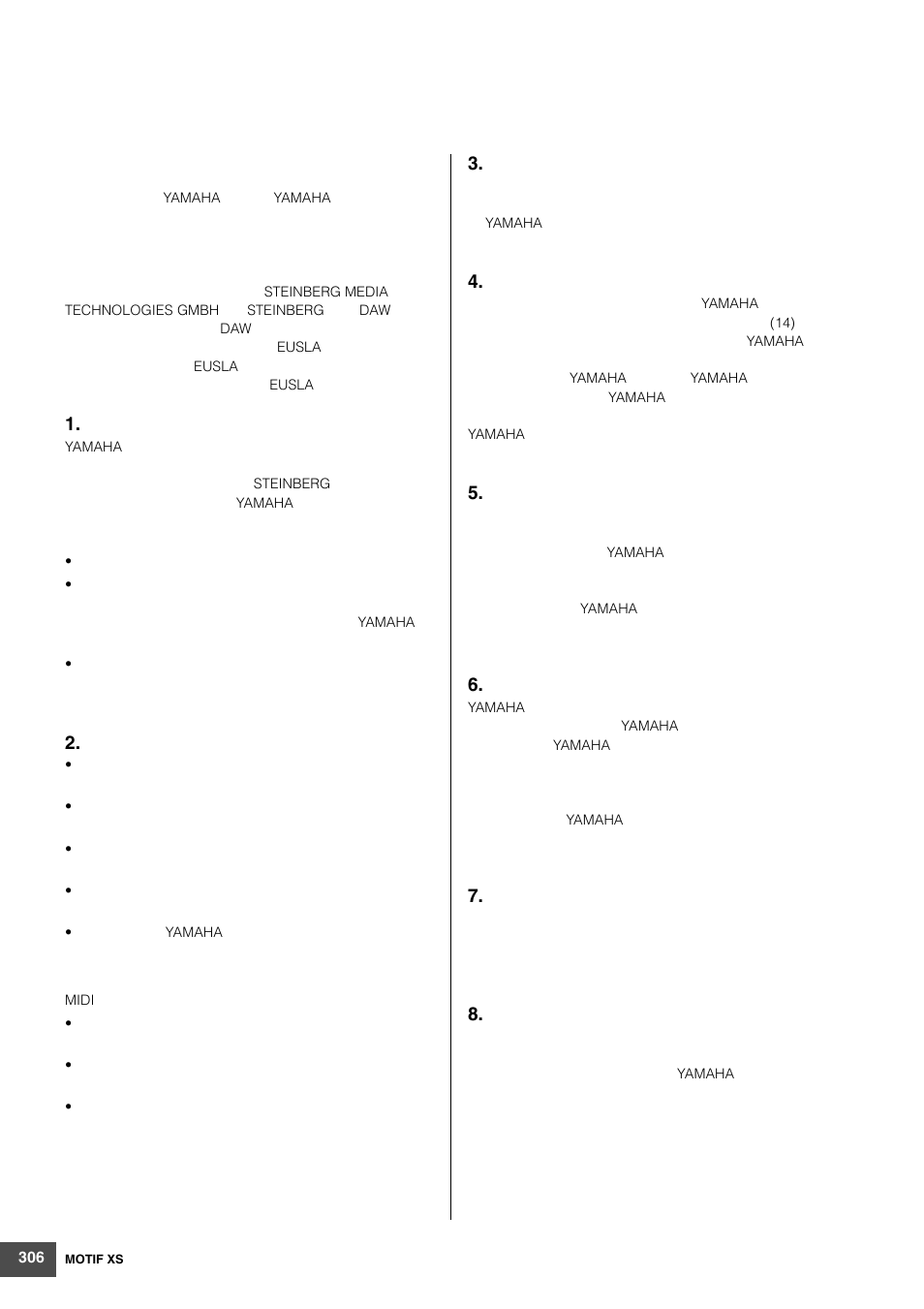 Yamaha MOTIF XS6 User Manual | Page 306 / 320