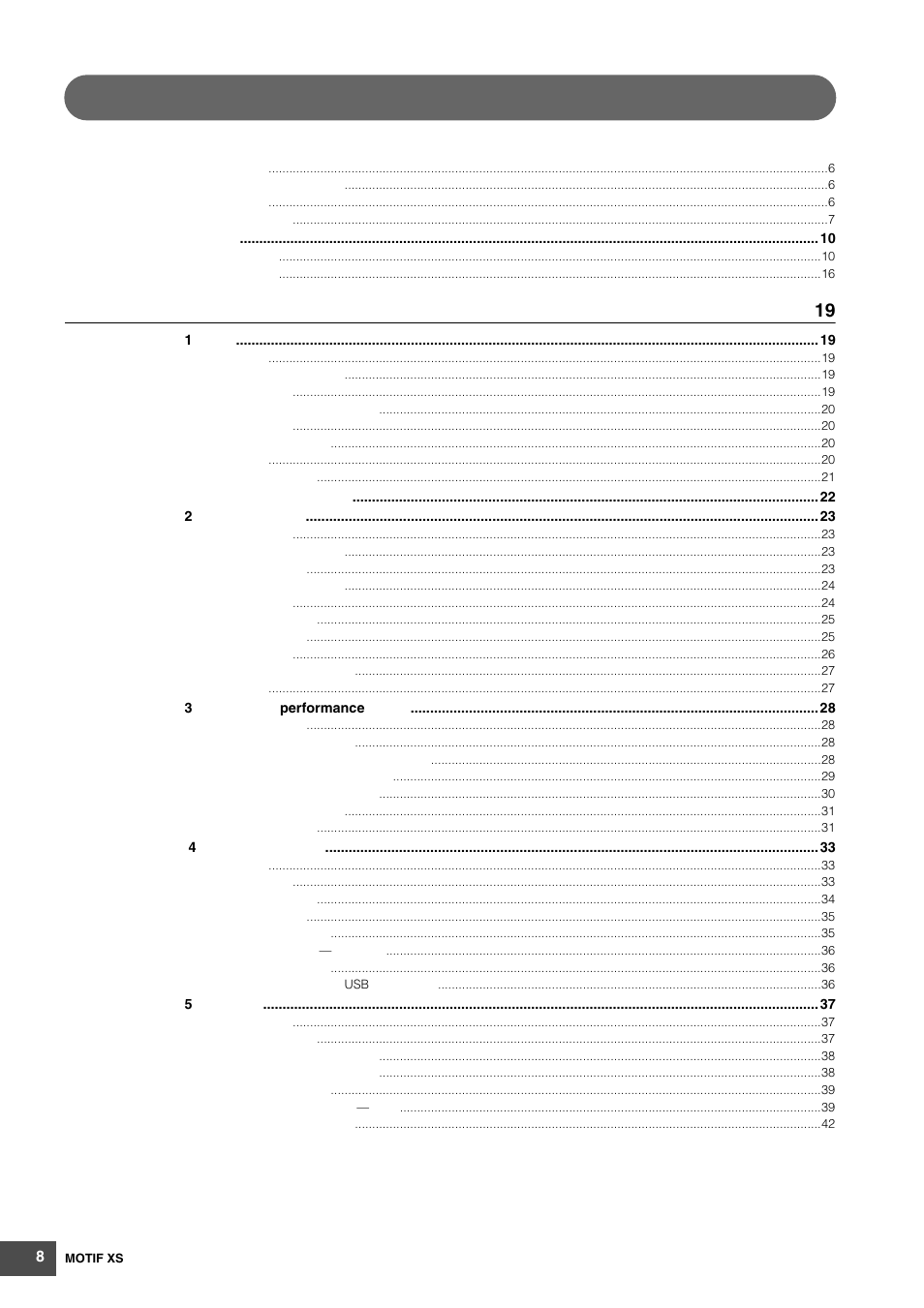 Yamaha MOTIF XS6 User Manual | Page 8 / 320