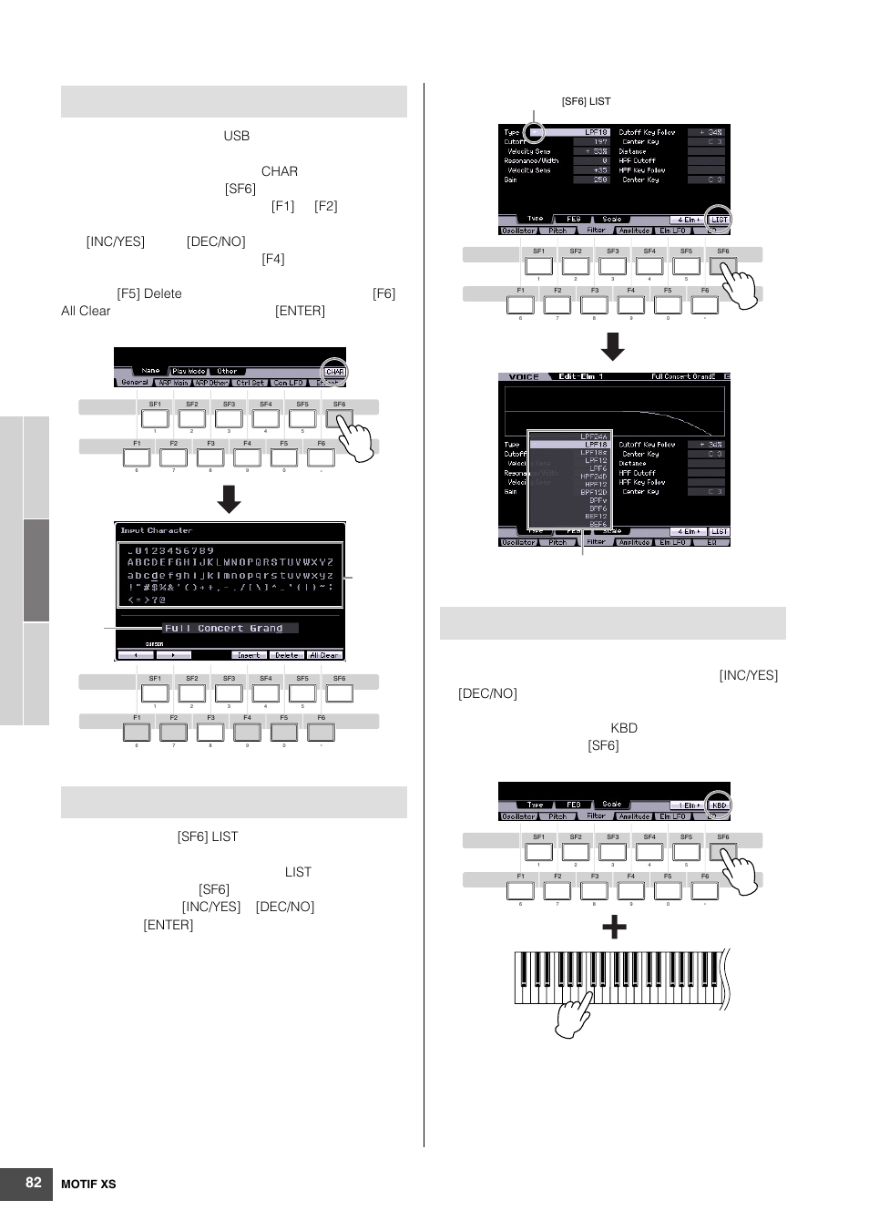 Motif xs | Yamaha MOTIF XS6 User Manual | Page 82 / 320