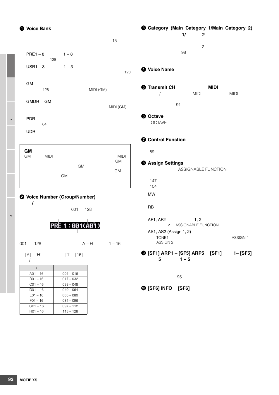 Yamaha MOTIF XS6 User Manual | Page 92 / 320