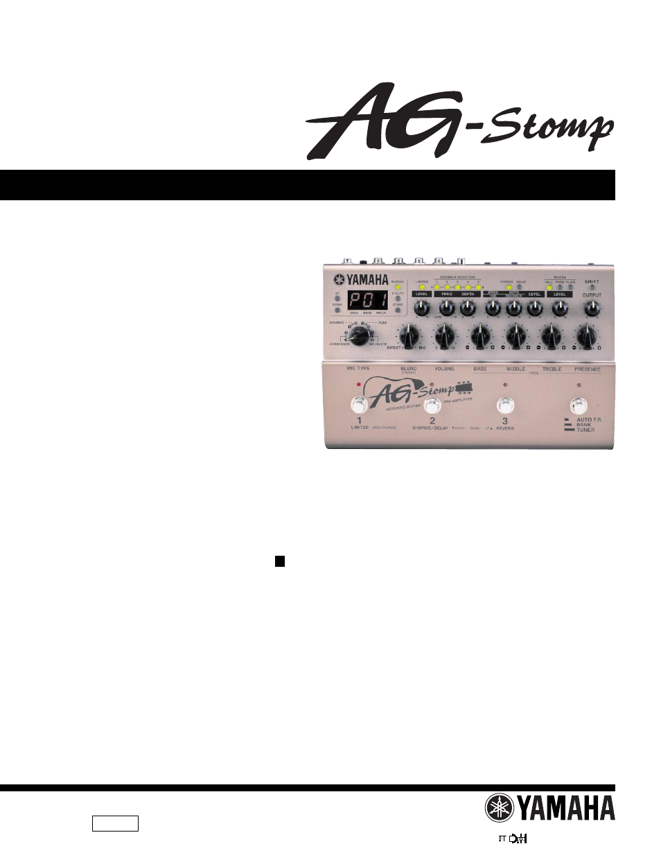 Yamaha AG-STOMP GA 011589 User Manual | 45 pages