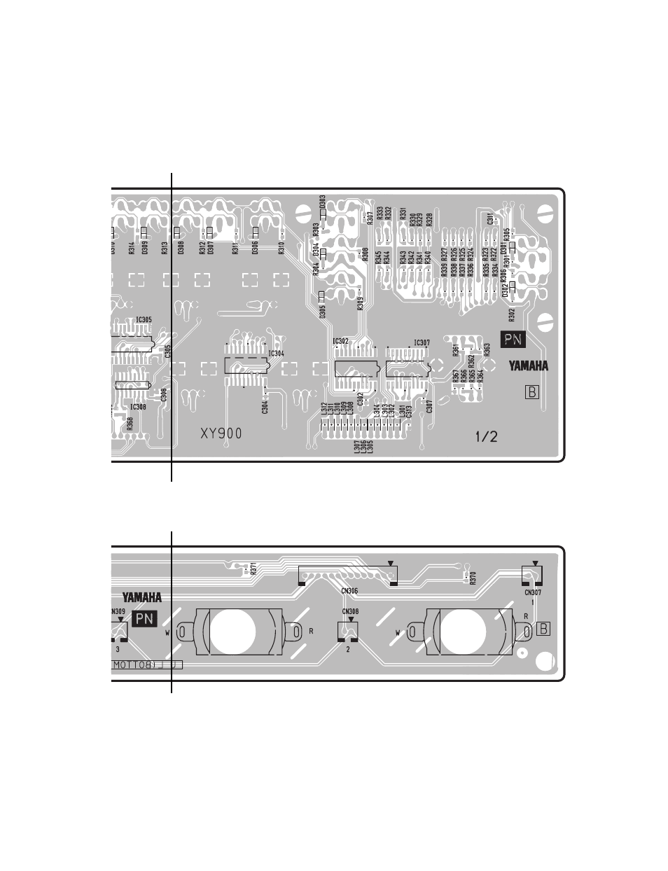 To pn2/2-cn306 | Yamaha AG-STOMP GA 011589 User Manual | Page 27 / 45