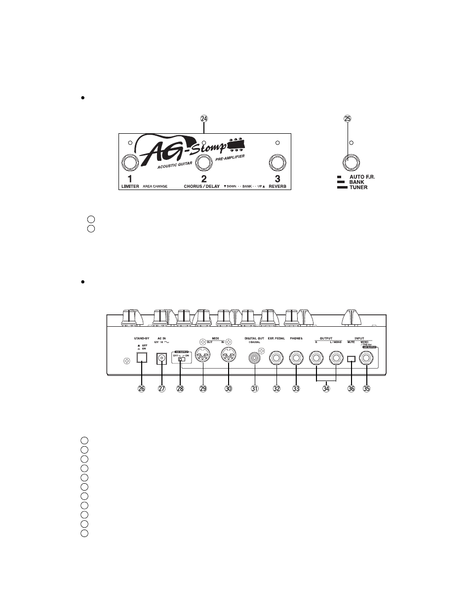 Yamaha AG-STOMP GA 011589 User Manual | Page 7 / 45