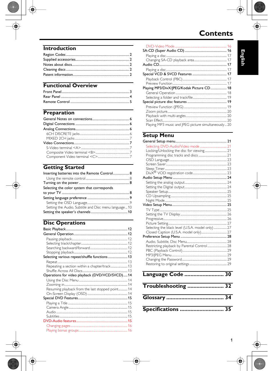Yamaha DVD-C750 User Manual | Page 5 / 40