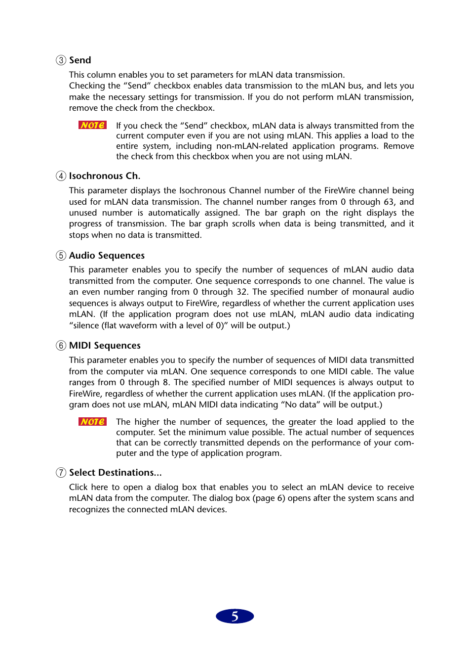 Yamaha mLAN Driver User Manual | Page 5 / 16