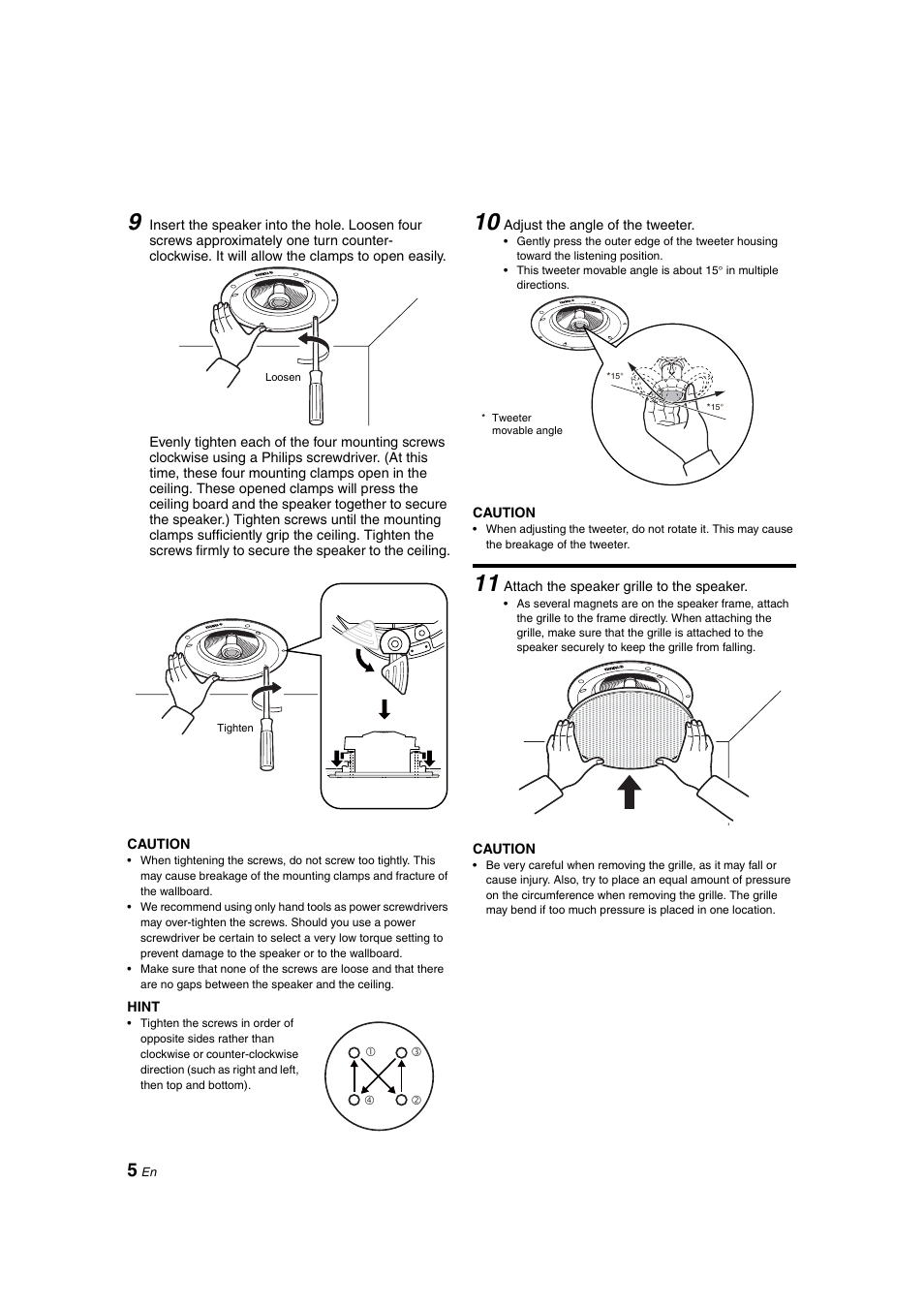 Yamaha In-Ceiling Speaker NS-IC600/NS-IC800 User Manual | Page 6 / 8