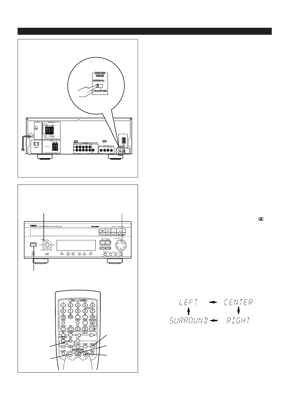 Speaker balance adjustment, E-16 adjustments, Before operation | Time adj timer hour min, Soft normal max min echo echo, Press the standby/on switch to turn the power on, Tape/md ld/tv audio signal vcr subwoofer, Normal phantom | Yamaha EMX120CD User Manual | Page 24 / 53