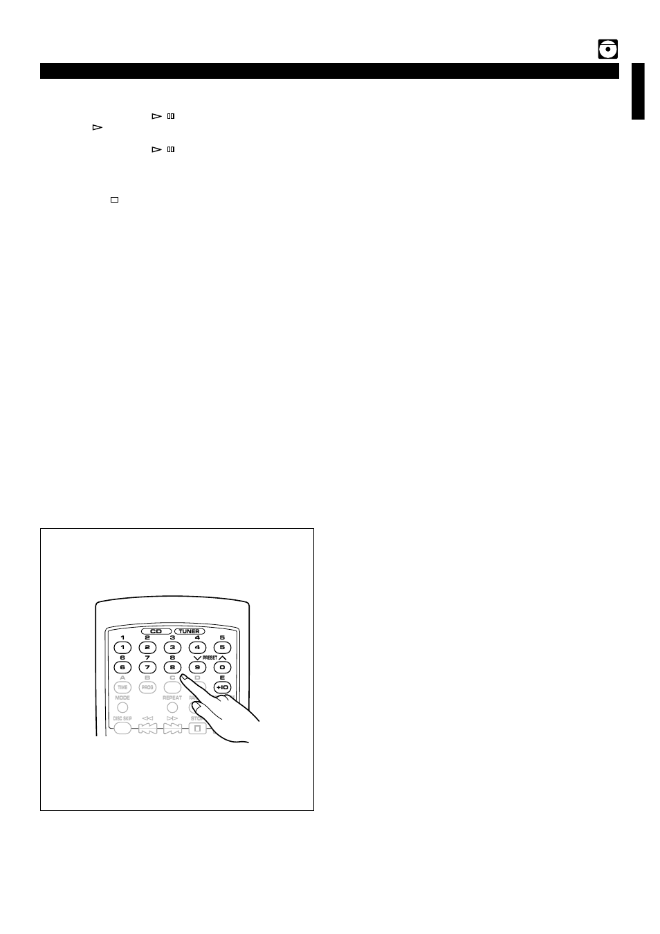 Direct-selection playback, E-19 english, Compact disc player operation | Playxchange, Direct operation, Direct playback | Yamaha EMX120CD User Manual | Page 27 / 53