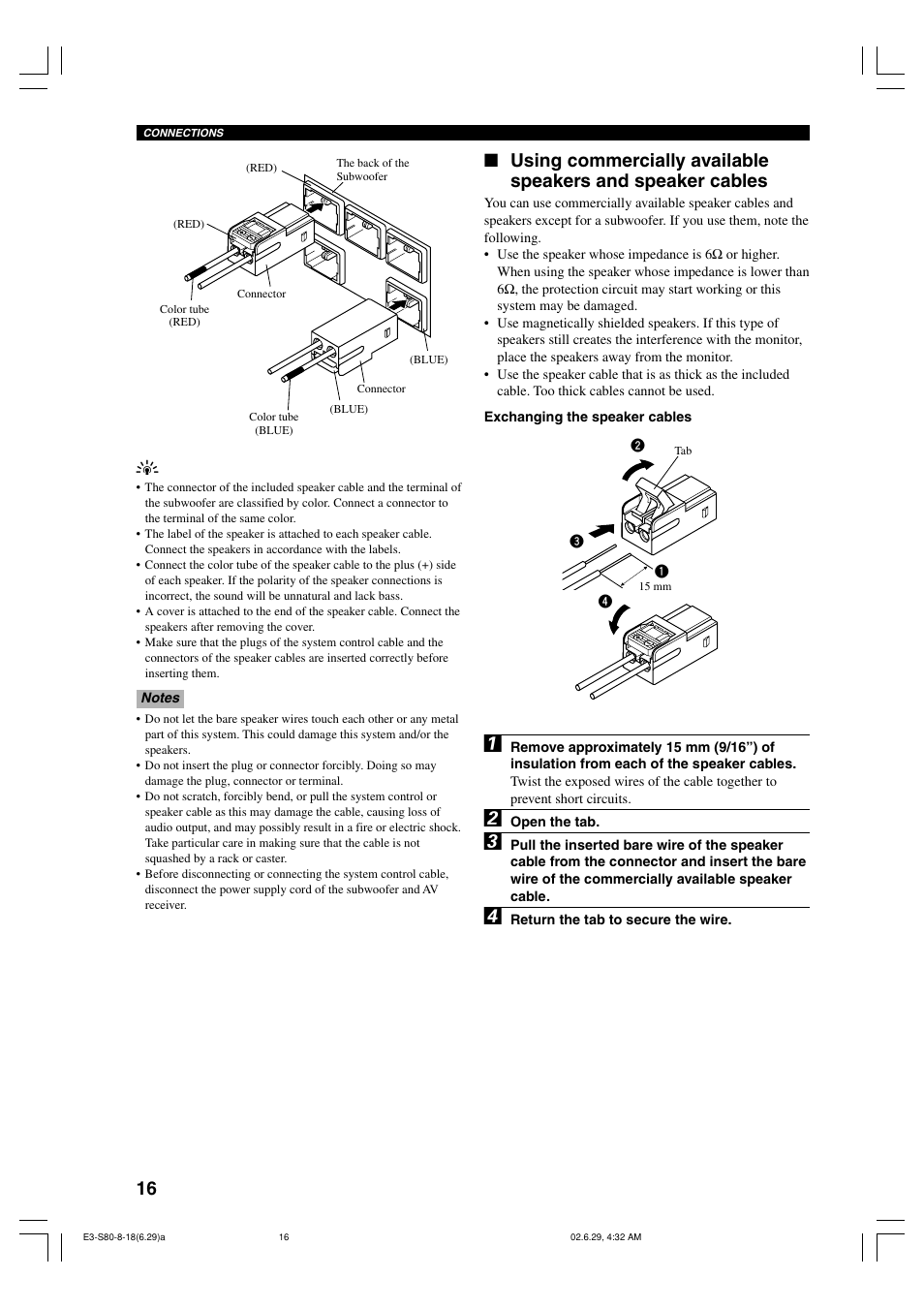 Yamaha AVX-S80 User Manual | Page 20 / 55