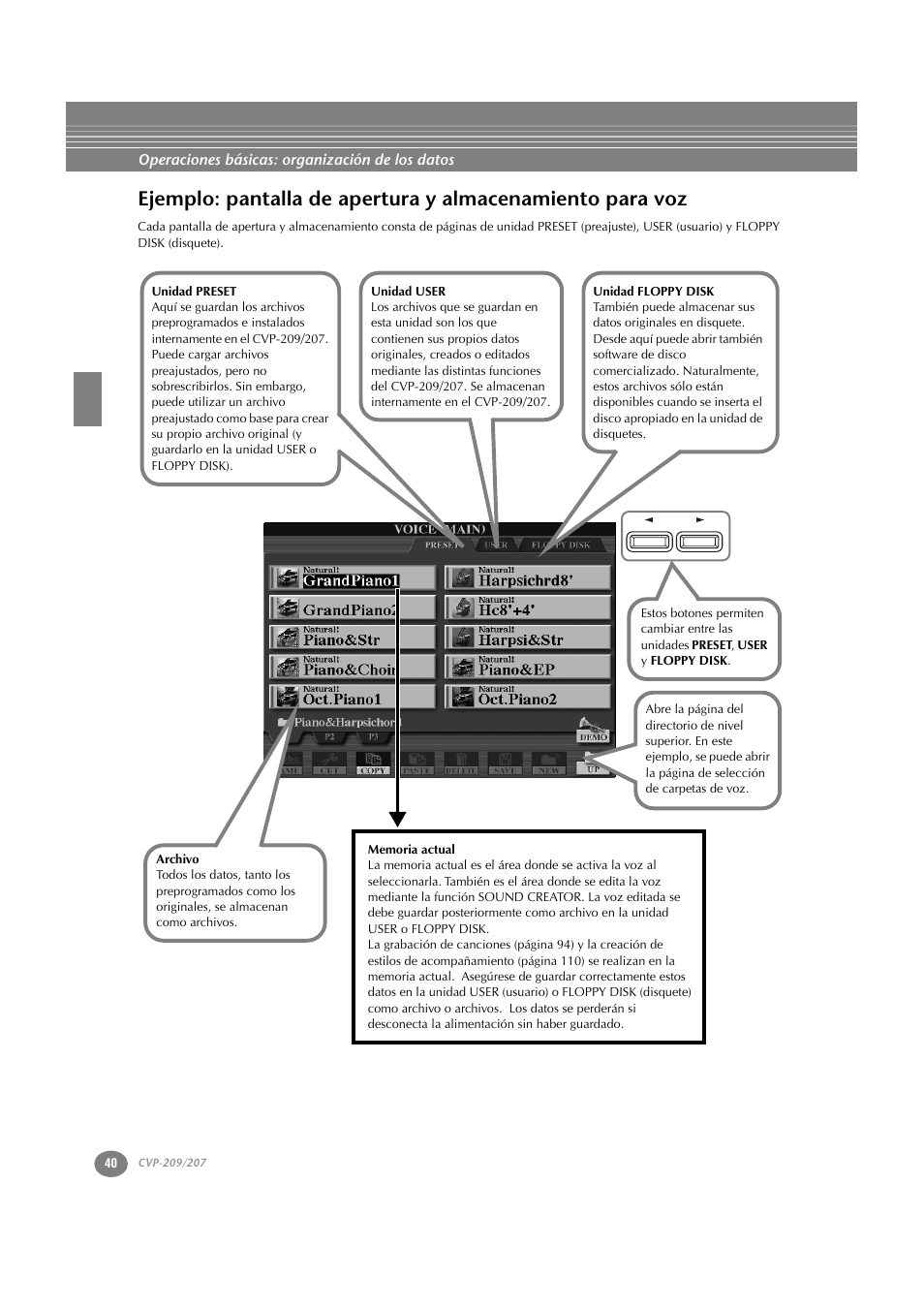 Yamaha CVP-209  ES User Manual | Page 40 / 176