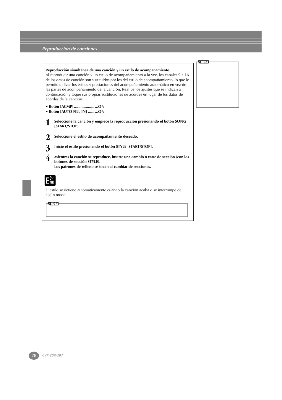 Yamaha CVP-209  ES User Manual | Page 76 / 176